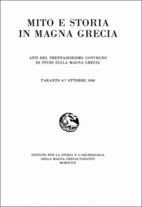 Il volume digitalizzato contiene gli Atti del trentaseiesimo convegno di Studi sulla Magna Grecia, svoltosi a Taranto dal 4 al 7 ottobre 1996 e pubblicato dall'Istituto per la Storia e l'Archeologia della Magna Grecia, con i contributi del Consiglio Nazionale delle Ricerche, del Ministero per i Beni Culturali e Ambientali e dell'Ente Provinciale del Turismo di Taranto. Questo convegno servì per mettere a fuoco problemi, modelli interpretativi e metodi di lavoro legati al tema del "mito". Lo storico moderno dell'antichità classica deve necessariamente tener conto della fusione, nelle opere storiche, tra realtà e narrazioni fiabesche, miti appunto che hanno contribuito alla creazione della memoria del passato, a volte adombrandone i dati storici sino a non poterli più ric...
