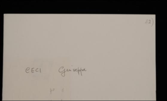 Nella cartolina, Giuseppe Ceci invia all'editore la ricevuta di saldo per l'annata del periodico "Napoli Nobilissima".