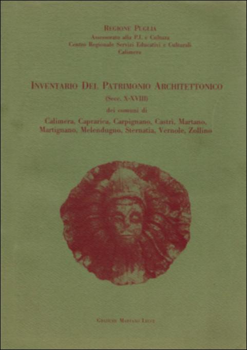 Il volume è parte della grande raccolta denominata “Libri di Puglia”, progetto di digitalizzazione a cura di Nicola Pergola che ha lo scopo di rendere fruibile la produzione editoriale dei Centri regionali di servizi educativi e culturali e degli Assessorati alla cultura e alla Pubblica Istruzione della Regione Puglia, dal 1968 agli anni 2000. Realizzata con la collaborazione del Dipartimento di Studi Storici dell'Università degli Studi di Lecce e con la Soprintendenza ai Beni Ambientali Architettonici Artistici e Storici della Puglia, la pubblicazione – curata da Riccardo Carrozzini, Grazia Colaianni, Vincenza Fortuzzi, Franca Pepe, Regina Poso e Loredana Spedicato – è fondamentalmente un minuzioso censimento del patrimonio storico-artistico, databile fra il X e il XVI...
