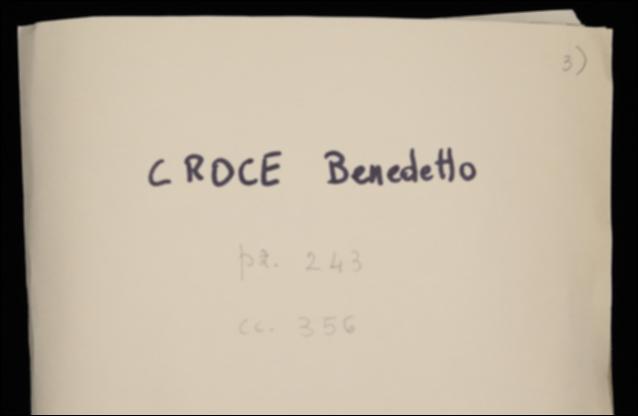 Nella cartolina, Benedetto Croce sollecita Laterza ad inviare le prove del programma della nuova collana filosofica e le bozze della prefazione di un volume di Joel Elias Spingarn. Conferma inoltre quanto stabilito sulla pubblicazione di un volume di Bertrando Spaventa.