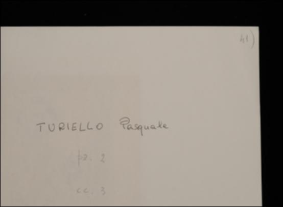 Nella cartolina, Pasquale Turiello propone a Giovanni Laterza la pubblicazione del volume, già proposto a Sandron ma senza esito.