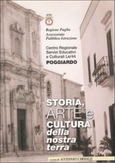 Il volume è parte della grande raccolta denominata “Libri di Puglia”, progetto di digitalizzazione a cura di Nicola Pergola che ha lo scopo di rendere fruibile la produzione editoriale dei Centri regionali di servizi educativi e culturali e degli Assessorati alla cultura e alla Pubblica Istruzione della Regione Puglia, dal 1968 agli anni 2000. La presente pubblicazione, realizzata grazie al contributo del CRSEC di Poggiardo, è il prodotto conclusivo di un lungo lavoro di ricognizione dei beni di interesse storico, artistico ed architettonico dei paesi salentini coinvolti nel progetto (Poggiardo, Vaste, Spongano, Uggiano La Chiesa, Casamassella, Minervino, Giuggianello, Sanarica, Santa Cesarea terme, castro, Andrano, Diso, Ortelle, San Cassiano, Botrugno, Nociglia, Suran...