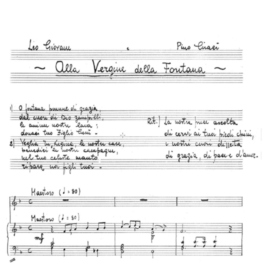 <div class="ql-editor"><div><span>Canto devozionale dedicato alla </span><strong>Madonna della Fontana</strong><span>, Patrona di Villa Castelli, eseguito durante le celebrazioni parrocchiali e la Festa Patronale. L’inno esprime affidamento, gratitudine e amore filiale verso la Vergine, invocata come guida e protezione della comunità.</span></div><div><br></div><div>La Festa Patronale di <strong>Villa Castelli</strong> si svolge ogni anno dall’1 al 3 ottobre ed è uno degli appuntamenti più attesi e partecipati, non solo dai cittadini ma anche da tante persone provenienti dai paesi vicini. Conosciuta anche in dialetto come “Festa Bona”, è dedicata ai Santi Patroni, il Sacro Cuore di Gesù e la Madonna della Fontana, ed ...