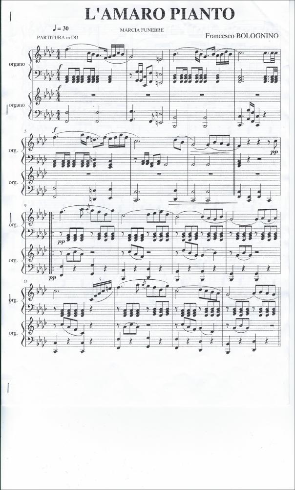<div class="ql-editor"><div>Questa digitalizzazione offre la lettura della partitura de “L’Amaro pianto”, una marcia funebre composta dal maestro Francesco Bolognino, fondatore e direttore dell’Associazione Musicale Complesso Bandistico “Città di Crispiano” e autore di un vasto repertorio musicale che spazia dalla musica sinfonica e operistica a quella popolare e leggera.</div><div>La Banda Municipale “Città di Crispiano”, in provincia di Taranto, nasce nel 1997 come sezione musicale della Biblioteca Civica “Carlo Natale” e si costituisce formalmente come Associazione Musicale nel 2000. Da allora rappresenta una realtà culturale, educativa e sociale di rilievo per il territorio.</div><div>L’...