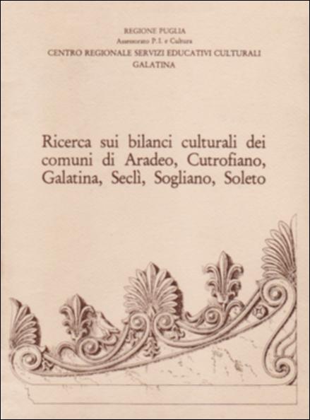Il volume è parte della grande raccolta denominata “Libri di Puglia”, progetto di digitalizzazione a cura di Nicola Pergola che ha lo scopo di rendere fruibile la produzione editoriale dei Centri regionali di servizi educativi e culturali e degli Assessorati alla cultura e alla Pubblica Istruzione della Regione Puglia, dal 1968 agli anni 2000. La pubblicazione è il risultato di un minuzioso censimento dei centri di spesa culturale del territorio. Enti locali, associazioni laiche, confessionali e culturali, biblioteche, Distretto Scolastico, emittenti radiofoniche locali, circoli, club, comitati, cooperative e corpi bandistici vengono dunque esaminati attraverso cinquantotto schede analitiche – ordinate alfabeticamente per Comune – e danno una prima idea della dimensione...