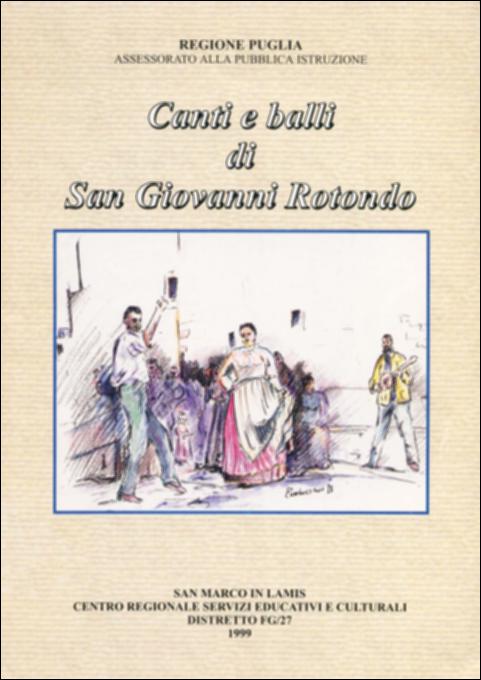 Il volume “Canti e balli di San Giovanni Rotondo” è parte della grande raccolta denominata “Libri di Puglia”, progetto di digitalizzazione a cura di Nicola Pergola che ha lo scopo di rendere fruibile la produzione editoriale dei Centri regionali di servizi educativi e culturali e degli Assessorati alla cultura e alla Pubblica Istruzione della Regione Puglia, dal 1968 agli anni 2000. Il lavoro, edito dal CRSEC FG/27 di San Marco in Lamis, è stato realizzato in collaborazione con la Scuola Media Statale “Alessandro De Bonis” di San Giovanni Rotondo, che ha dato il suo contributo alle ricerche sul patrimonio immateriale composto di musiche e canti popolari locali. La pubblicazione scaturisce dall'attività del gruppo folkloristico “I Castellani” che all'interno della Scuola...