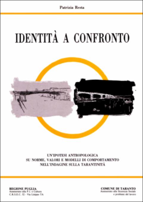 Il volume è parte della grande raccolta denominata “Libri di Puglia”, progetto di digitalizzazione a cura di Nicola Pergola che ha lo scopo di rendere fruibile la produzione editoriale dei Centri regionali di servizi educativi e culturali e degli Assessorati alla cultura e alla Pubblica Istruzione della Regione Puglia, dal 1968 agli anni 2000. Edito con il Comune di Taranto, la pubblicazione è il frutto di una ricerca tesa a verificare l'essenza della “tarantinità”: dell'identità collettiva, cioè, della città di Taranto, sedimentata in una serie di atteggiamenti per i quali i soggetti si riconoscano – fra loro e dall'esterno – come membri di un gruppo. Lo studio esamina – con l'aiuto di interviste, statistiche, storie di vita – quanto i processi identificativi dei taran...