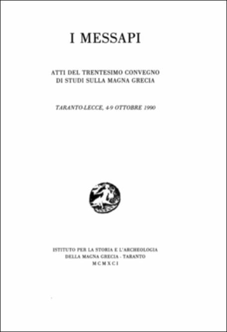 Il volume digitalizzato contiene gli Atti del trentesimo convegno di Studi sulla Magna Grecia, svoltosi a Taranto e a Lecce dal 4 al 9 ottobre 1990 e pubblicato dall'Istituto per la Storia e l'Archeologia della Magna Grecia, con i contributi del Consiglio Nazionale delle Ricerche, del Ministero per i Beni Culturali e Ambientali e dell'Ente Provinciale del Turismo di Taranto. Protagonisti degli interventi delle giornate di studio furono unicamente i Messapi, la loro storia, la loro lingua, la monetazione. Grande eco ebbe la scoperta di un tesoro di epigrafi messapiche e latine nella grotta di Roca Vecchia, sulla costa salentina. Le iscrizioni furono ritrovate dall'archeologo Cosimo Pagliara nel 1983 incise sulle pareti della grotta e dal loro studio emersero i numerosi c...