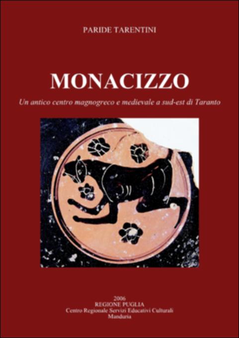 Il volume è parte della grande raccolta denominata “Libri di Puglia”, progetto di digitalizzazione a cura di Nicola Pergola che ha lo scopo di rendere fruibile la produzione editoriale dei Centri regionali di servizi educativi e culturali e degli Assessorati alla cultura e alla Pubblica Istruzione della Regione Puglia, dal 1968 agli anni 2000. La borgata di Monacizzo – frazione collinare di Torricella, e primo salto di quota dalle basse pianure litoranee verso i più interni rilievi murgiani – risulta abitata dai monaci, con i suoi vastissimi possedimenti, fino al 989: e questo spiega il suo nome, che in latino significa “dimora di monaci”. Il volume – riccamente illustrato, anche con tavole a colori, e munito di un corposo apparato di note – indaga, articolato per epoch...