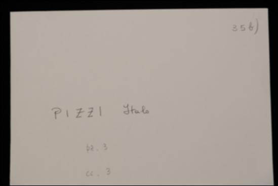 Nella cartolina Italo Pizzi, augurando a Laterza un buon inizio d'anno, sollecita l'invio delle bozze del volume "Pessimismo orientale".